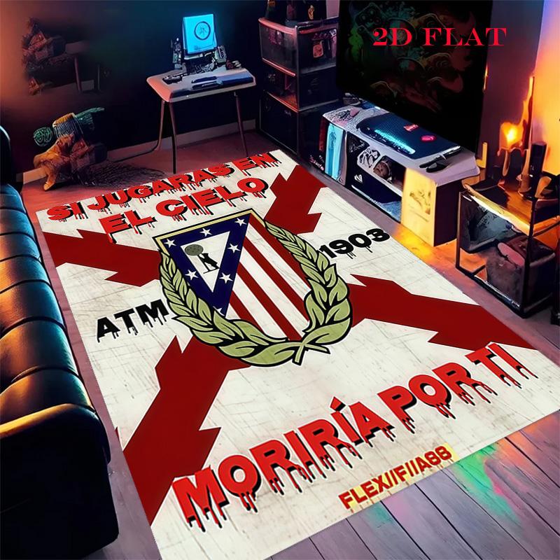 Atleti Carpet Rug for Living Room Bedroom Home Sofa Decoration,Kids play Nonslip Floor Mat