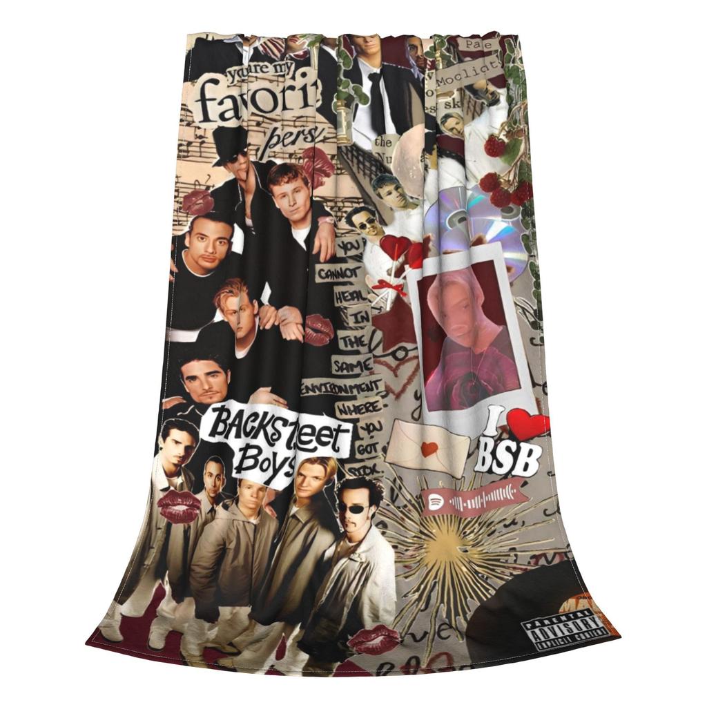 Coperte Musicali Backstreet Boys Coperte Plaid in Flanella Divano di Casa Portatili Leggere Copriletti