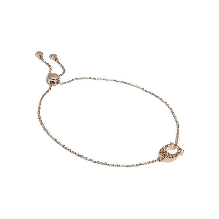 

Coach C Shape Gold Plated Brass Bracelet Women bracelet Rose-Gold 91427-RGD Basic Packaging-Box Not Included