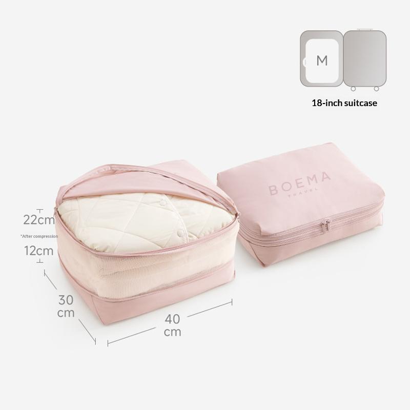 5 In 1 Compression Packing Cubes Travel Luggage Organizer Multi Pocket Clothes Storage Accessories