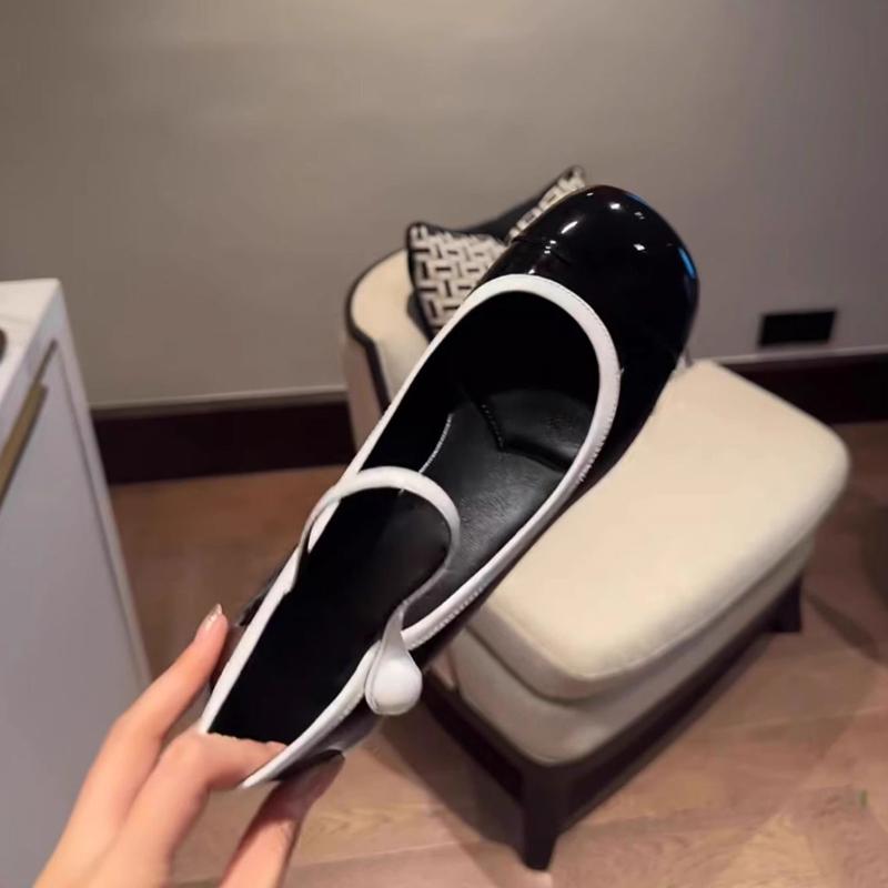 Fashion Japanned Leather Mary Janes Woman Color Block High Heels Shoes Ladies Belt Buckle Tacones Wedges Chunky Heeled Escarpins Mujer