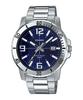 Enticar Stainless Steel Blue Dial Casual Analog Sporty Watch MTP-VD01D-2BV Men's