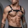 1pc BDSM Men's Leather Harness, Sexy Costumes For Gay Men - Adjustable Punk Sex Supplies