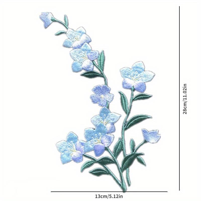 Embroidered Plum Blossom Immortal Deer Embroidered Fabric with Adhesive Backing Chinese Style Hanfu DIY Creative Patch Patches