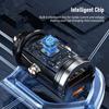 Cup Holders Car Charger USB Type-C Fast Charging Power Adapter For Jeep Grand Cherokee Wrangler JK Gladiator Compass Renegade Pa