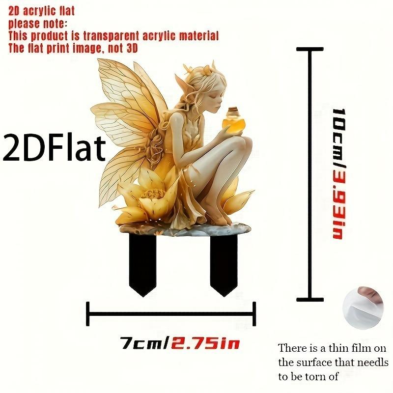 2D Acrylic Garden Pile and Floor Insertion Collection Outdoor Garden Ornament Scene Decoration Props