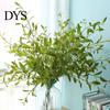 Tree Branch 1 Artificial Plant 5 Forked Realistic Plastic Faux Vivid Stem with Foliage Home Decoration Flower Arrangement