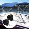 Adjustable Bimini Top Strap Pad Eye Straps with Loop Snap Hooks Stainless Steel Hardware Boat Top Strap for Canopy Canoe