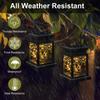 Solar Garden Lantern, Waterproof Outdoor Table Lamp, LED Decorative Hanging Lights For Patio, Yard, Landscape