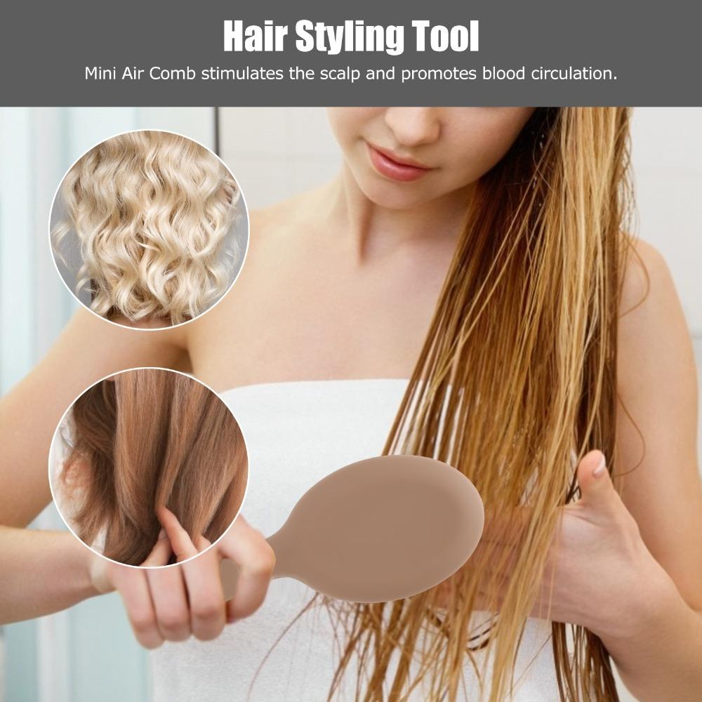 Vented Air Cushion Paddle Hairbrush Soft Rounded Hair Detangler Brush Mini Hair Brush Hair Styling