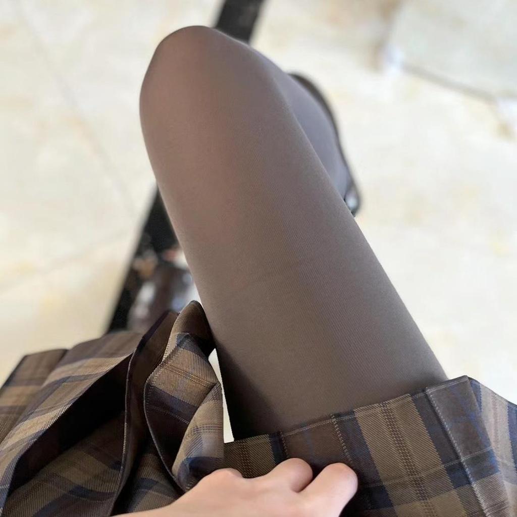 Song Hye-kyo Weinrot Matte Formende Strumpfhose – Mikro-Kompression, Blickdicht, Leggings für Frühling/Herbst