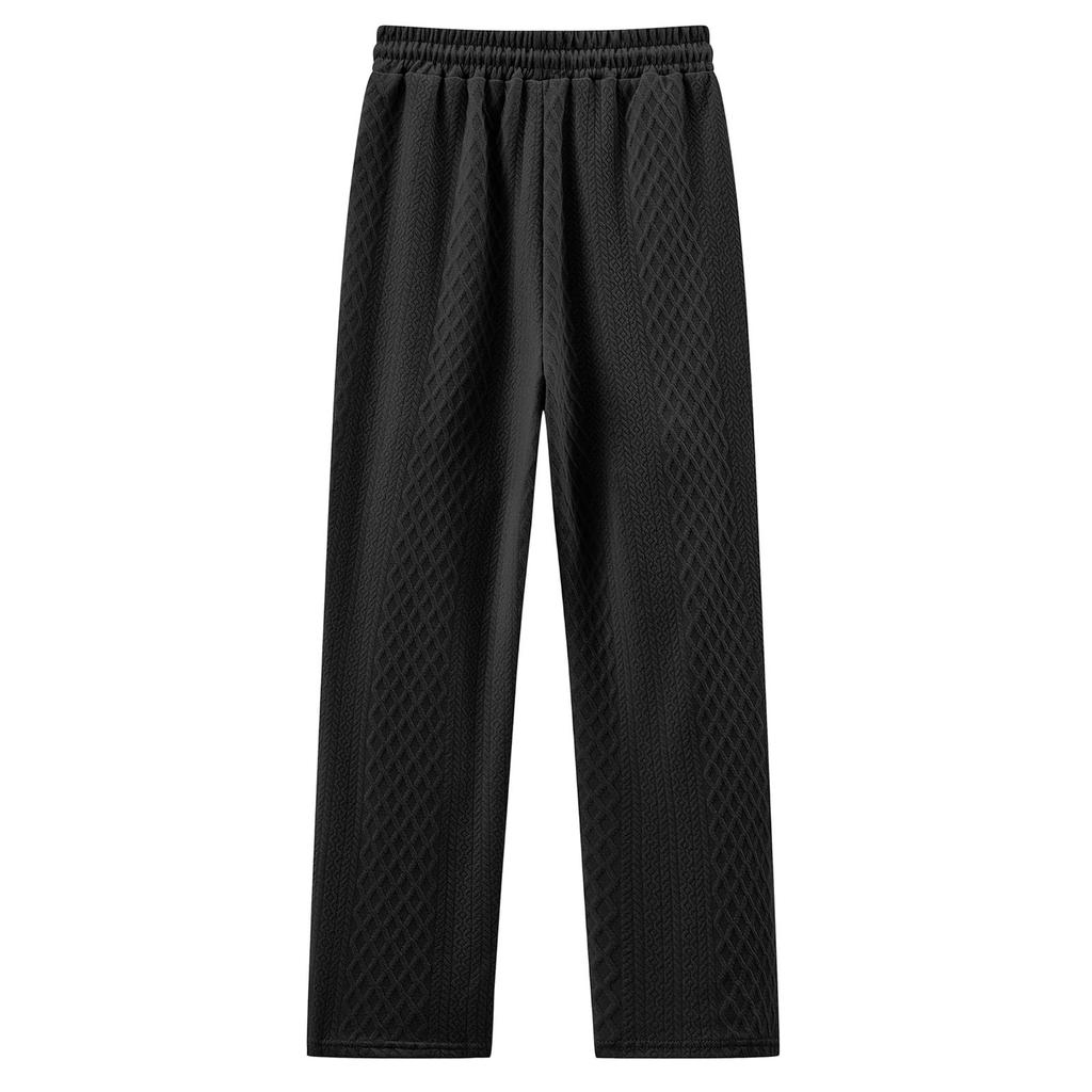 Men's Sports Leisure Solid Color Pull Rope Trousers