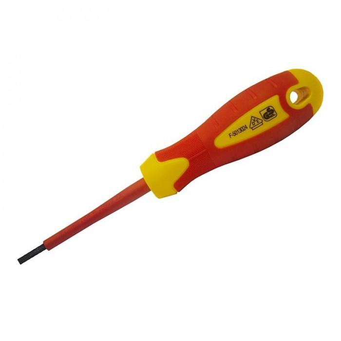 Faithfull Slotted Soft Grip Vde Screwdrivers