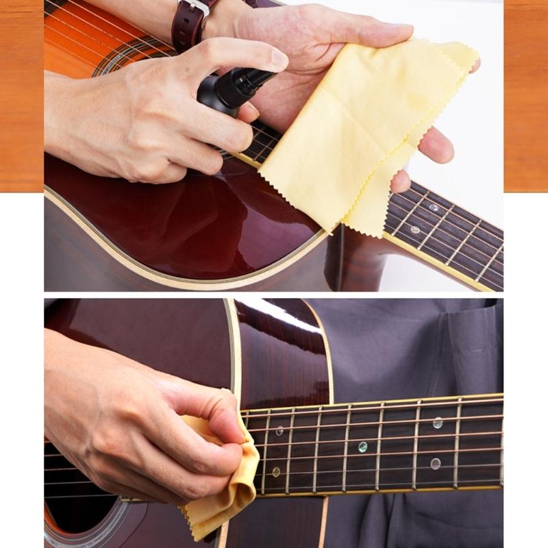 Guitar Cleaner Sprays Guitar Cleaning Care Kits Lemon Oil, Polish for Fretboard, AntiRust Oil for Guitar Cleaning