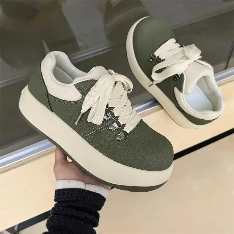 Round Tip Non-slip Sole Man's Damske Tenisky Low Ankle Boots Shoes High Cut Sneakers Sports Tens Models Loafersy Cuddly