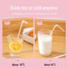 Individually wrapped transparent telescopic straws for children - durable plastic, ideal for soy milk and home use.