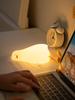 Lying Flat Duck Night Light Silicone Dimmable Nightlight Rechargeable Bedside Touch Lamp for Breastfeeding Kawaii Room Regalos