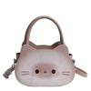 Korean cute cartoon kitten handbag women's 2025 new fashion niche one-shoulder messenger bag one-piece delivery