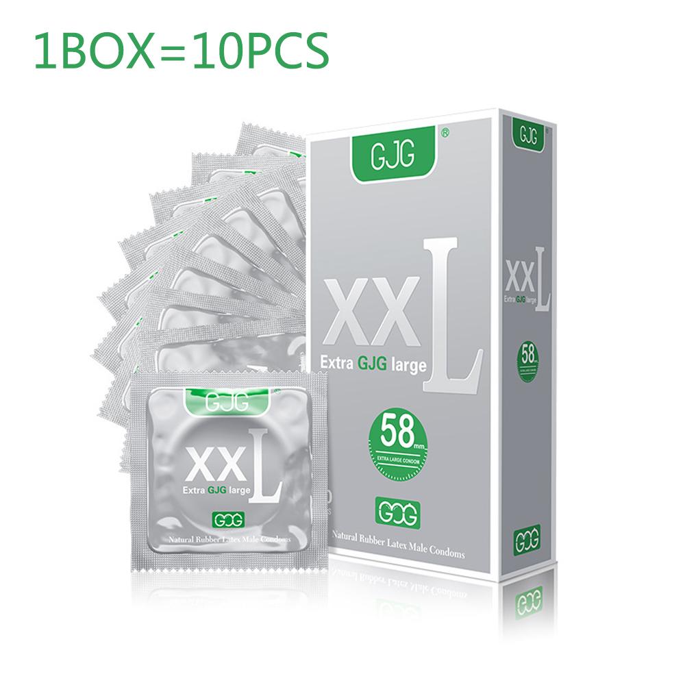 58MM kondom Velikost XXL Velká velikost Kondomy z přírodního kaučuku Velký penis Kondomy velké velikosti Bezpečné sexuální hračky s rukávem na penis pro dospělé