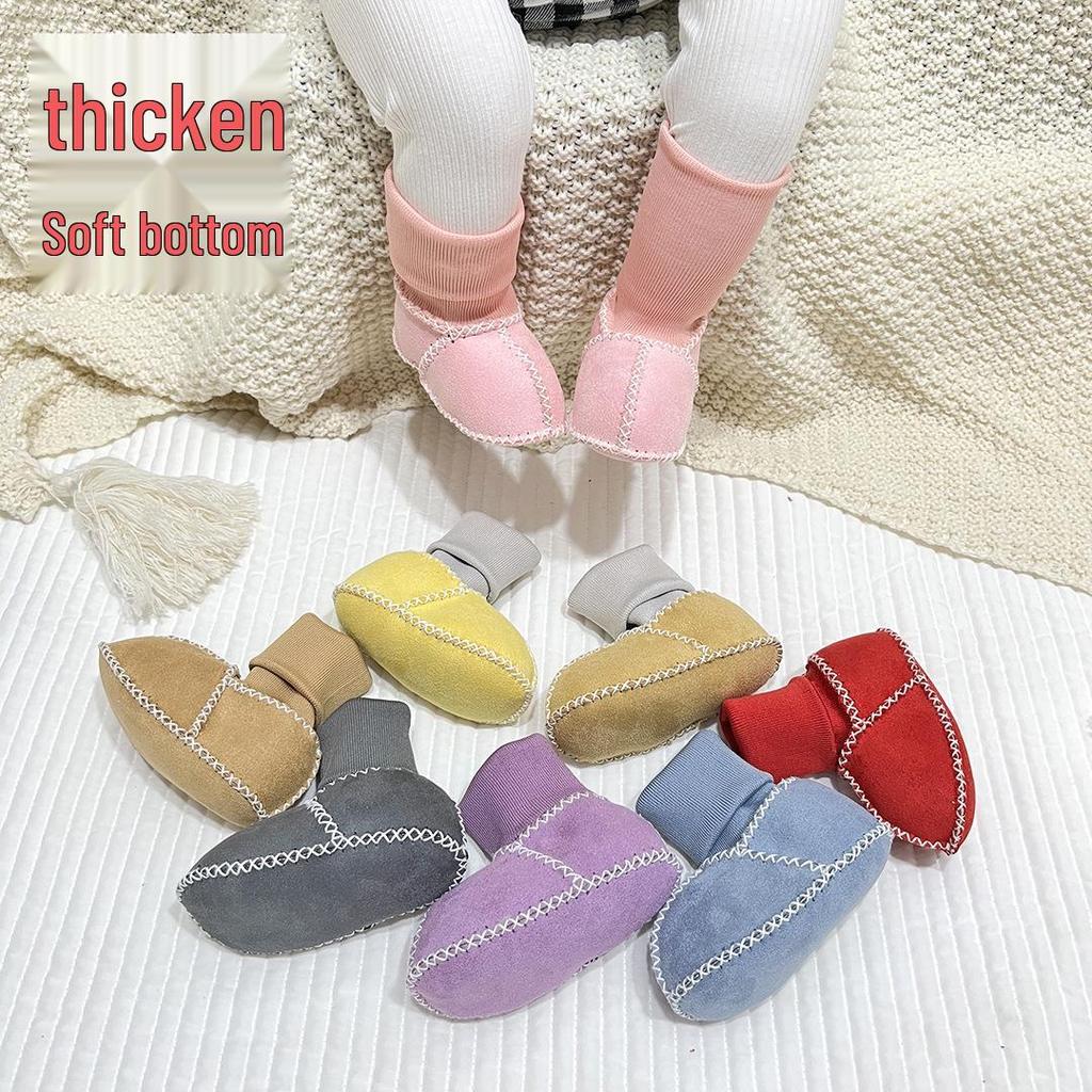 Newborn Non-slip Anti-wool Soft Sole Baby Toddler Shoes for Boys & Girls