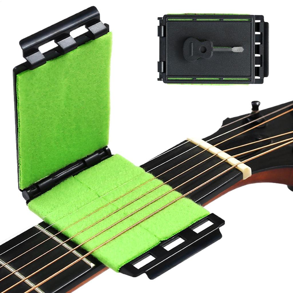 Electric Guitar Bass String Scrubber Rub Cleaning Tool Maintenance Care Guitar String Cleaner Guitar Accessories Acoustic Guitar