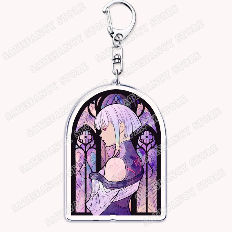 Portachiavi Anime Cyberpunk per Donne Accessori Borsa Edgerunners Rebecca Lucy Gloria Faraday Portachiavi Gioielli Fan Amici Regali