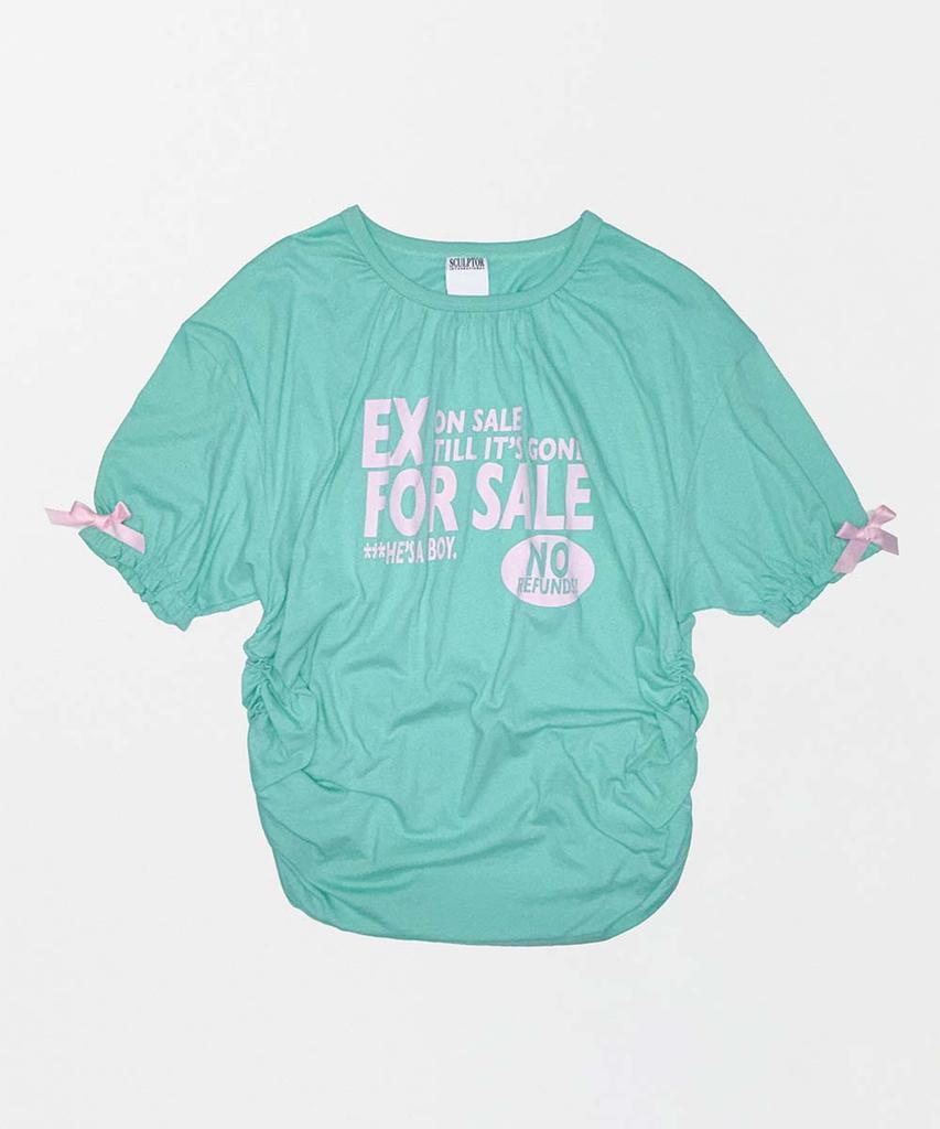 SCULPTOR Garage Shirring Tee Mint