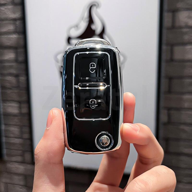 2/3 Buttons Fit For Vw Volkswagen Golf 4 5 6 Mk6 Polo Tiguan Passat B5 B6 B7 Jetta Lavida Fit For Skoda Octavia Tpu Auto Key Fob Cover Case