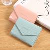 Short Women Wallet Faux Leather Multi Card Slots Holder Coin Purse Bag Portable Solid Color Mini Wallet