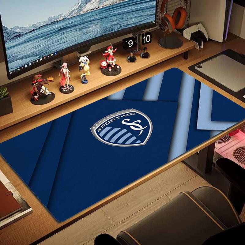 Sporting Kansas City Large Size Mouse Pad Large Gaming Table Cushion Non-slip Laptop Tablet Big Mousepad XXL Mat Mini PC Playmat With Lock edge