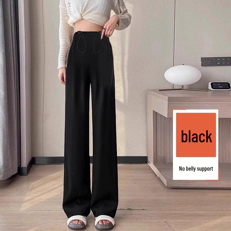 

2026 Maternity Wide-Leg Pants: Long, Straight-Leg, Plus-Size Summer Pants One Size [Suitable for 80-110 lbs]