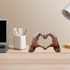 Resin Craft Decor Love Hand Gesture Statues Resin Love Sign Heart Shape Gesture Statue Modern Art Sculpture Ideal for Home Decor