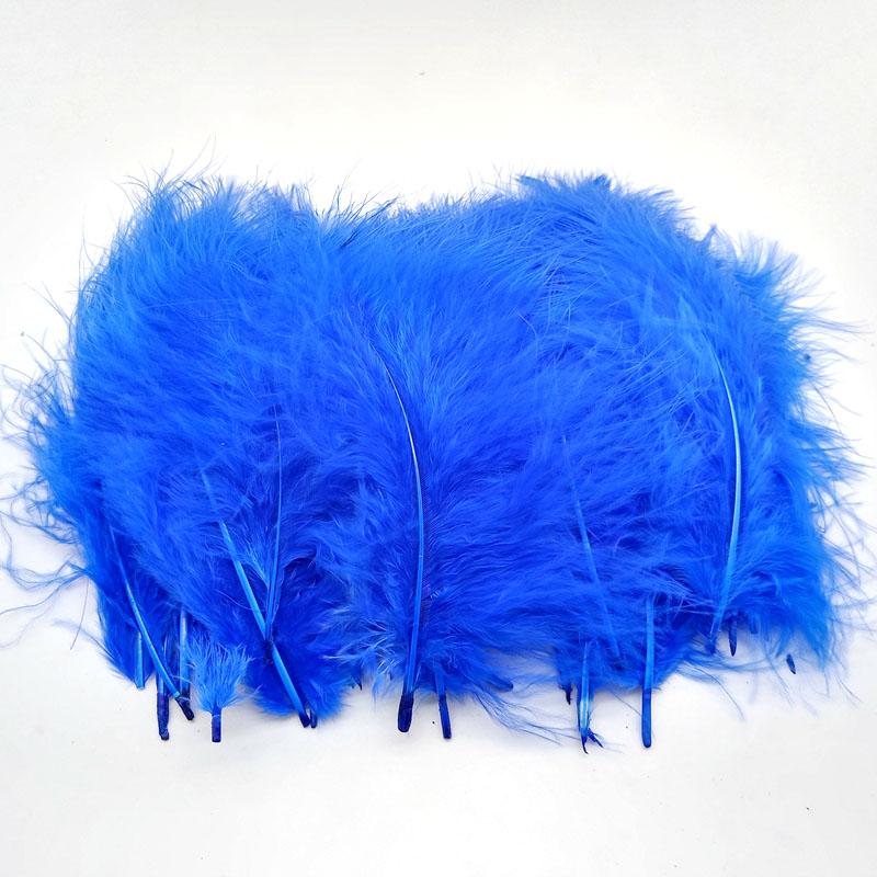 20Pcs Turkey Marabou Feathers Plumes DIY Creative Leisure Decoration Wedding Carnival Handicrafts Accessories Fly Tying Material