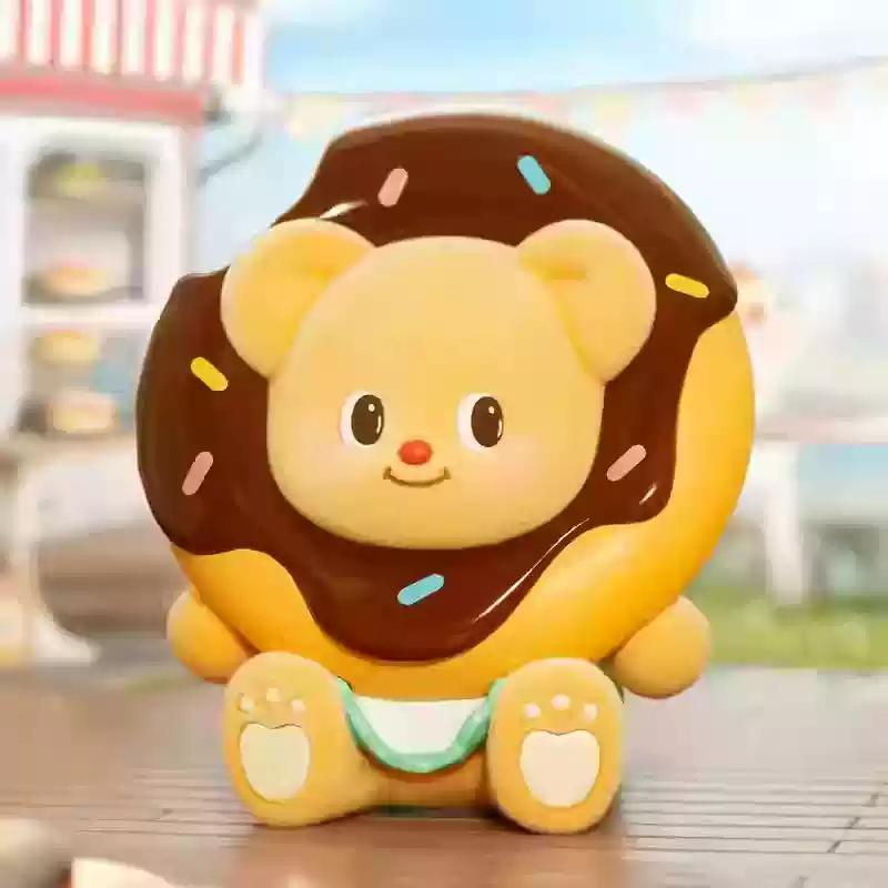 Butterbear Sweet Life Series  Doll Toys Action Figure Butterbear Flocking Figurines Desktop Gifts For Toy Girls