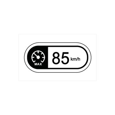 Aufkleber für die Scheibe, Geschwindigkeit 85 km UA
