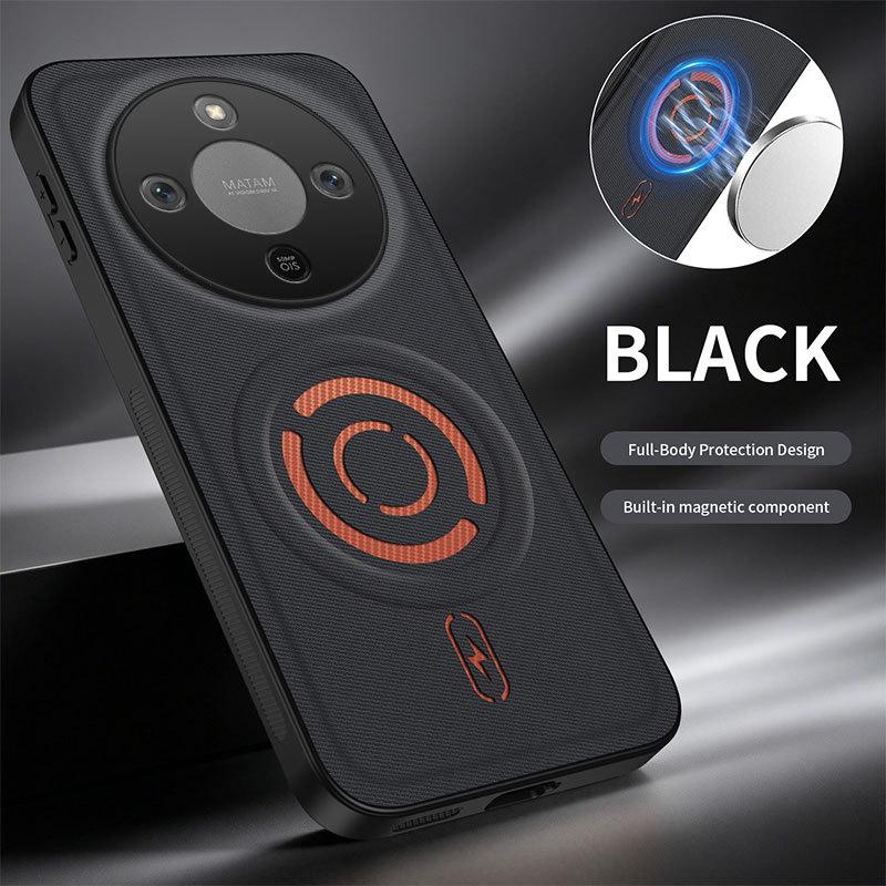Honor X9D Magnetic Ring Tech Fabric Case with Full Lens Protection