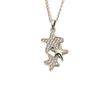 Retro Full Diamond Star Pendant Layered Necklace – Sweet, Cool Design