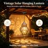 Zonne-energie Zonne-lantaarn Lithiumbatterij Waterdicht Buitendecoratie Uitgesneden Met Haak Tuinlamp Verjaardagsfeest