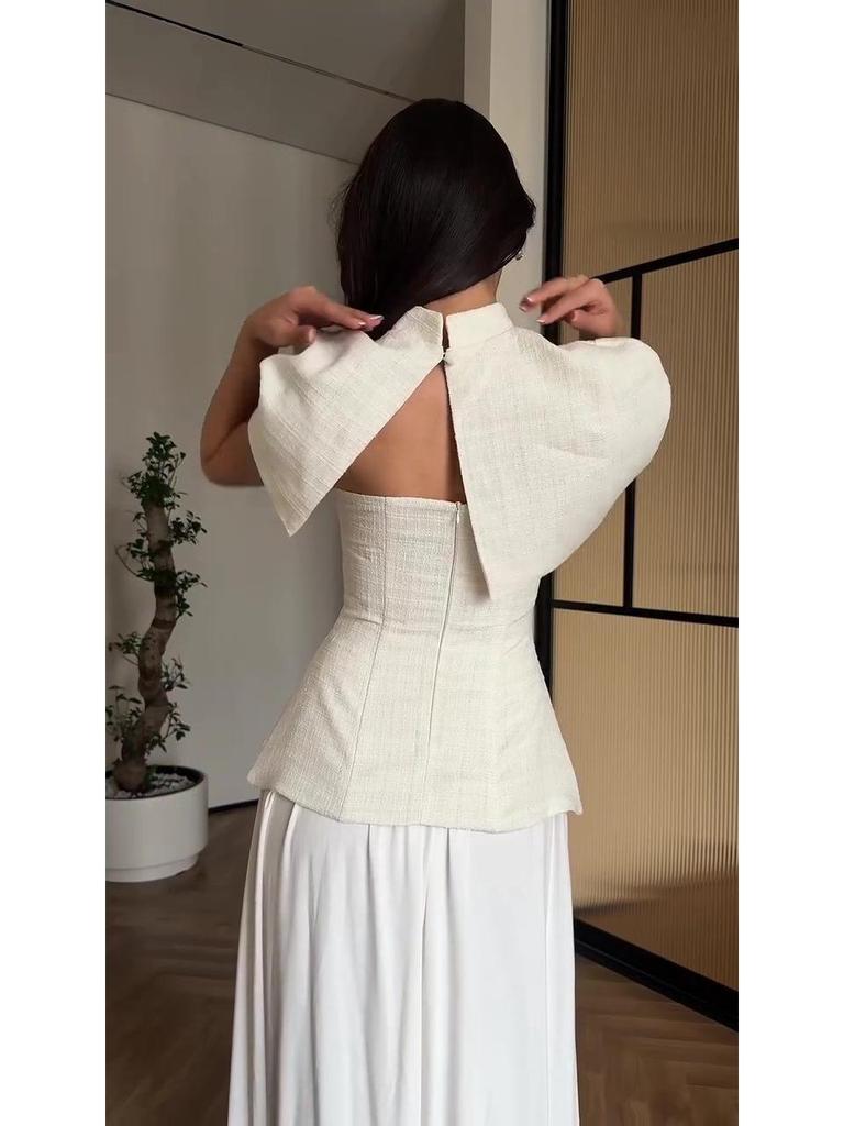 Elegant Light Luxury Long Sleeve Autumn Evening Gown 2025