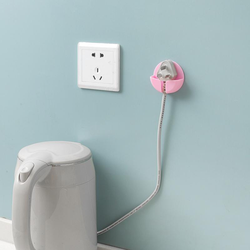 No-drill Smile Plug Viscose Hook for Kitchen Wall-mounted Cord Organization