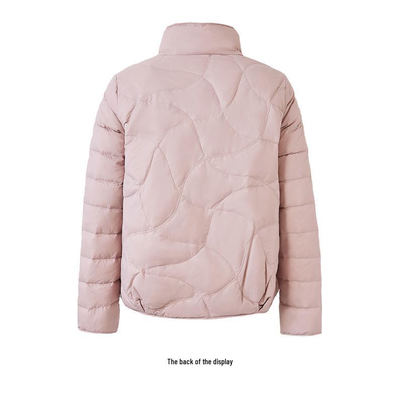 White Duck Down Women's Short Jacket - 2025 Winter Stylish Warm Lightweight Outerwear for Mothers