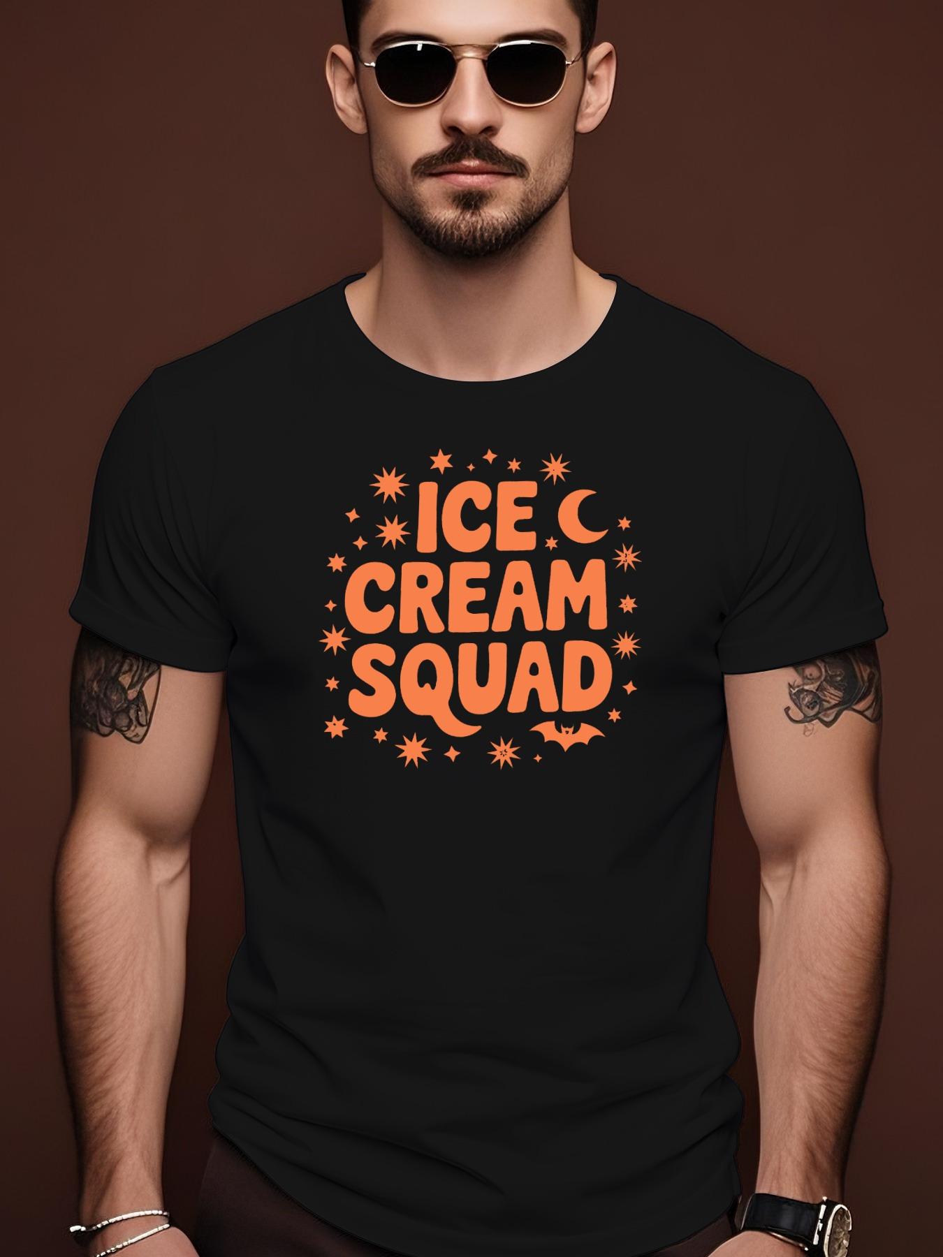ICE CREAM SQUAD Graphic Print 100% Cotton Tshirt - Casual... XXXXL
