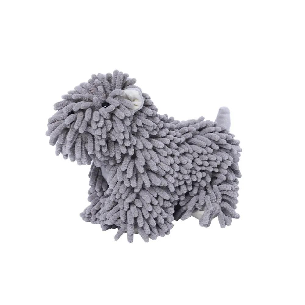 Cartoon Chenille Hand-Wiping Doll Animal Shape Multifunctional Hand-Wiping Towel Super Absorbent Thickened Ball Towel Kitchen