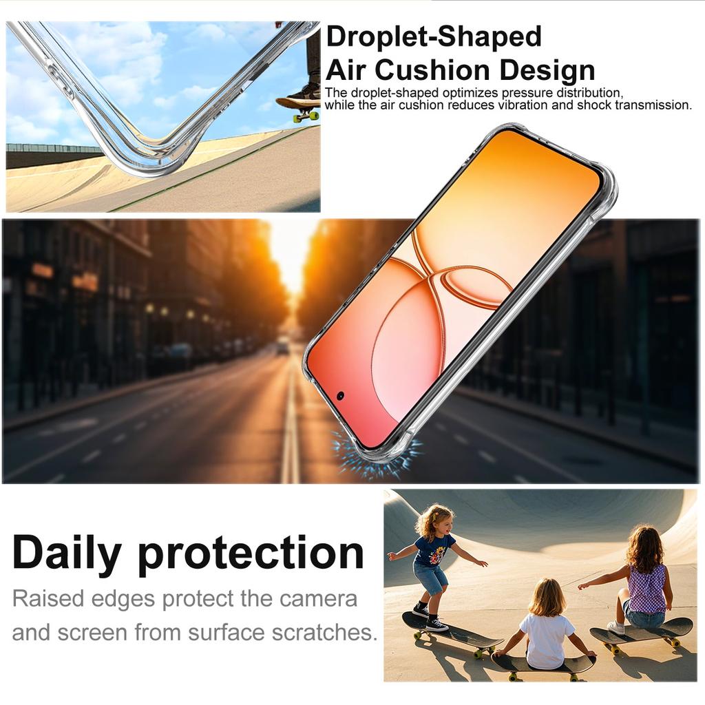 For Realme 15T 5G Phone Case IMAK Shock-resistant Soft Case