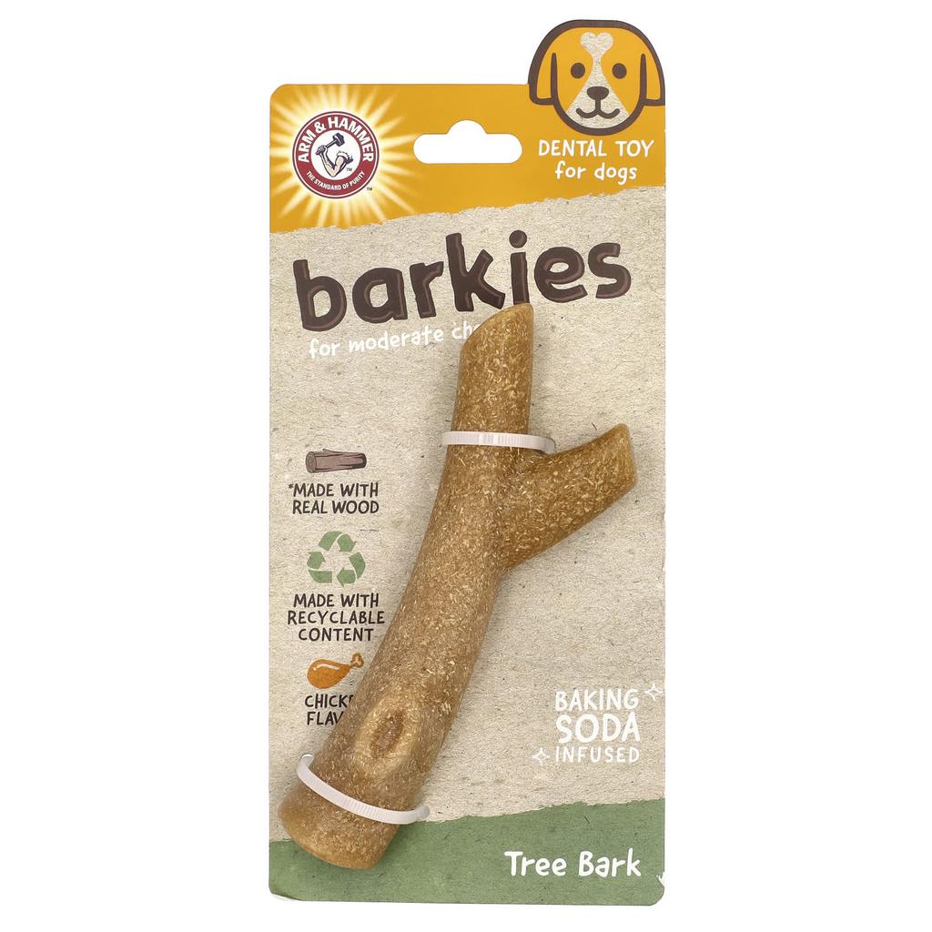 Arm & Hammer, Chewable Baki, Dental Toy for Dogs, Bark, Chicken, 1 Toy