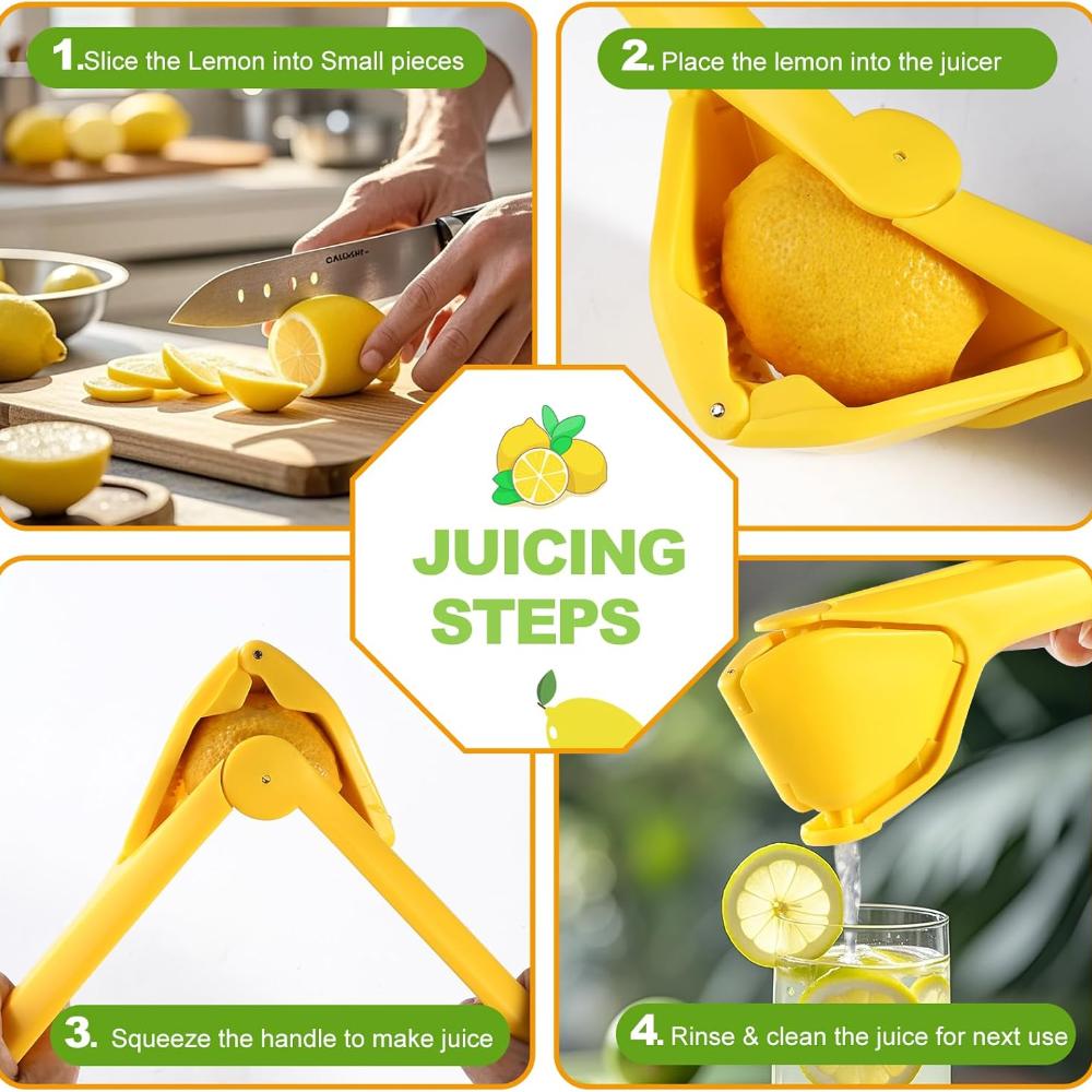 New Manual Lemon Fruit Juicer Easy To Squeeze Manual Juicer Kitchen Juice Squeezer For Kitchen Gadget Accessories Lemon Squeezer