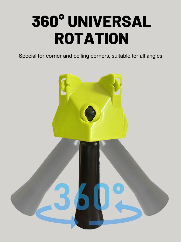 Drywall Corner Scraper Putty Finisher Stucco Shovel Spatula Spade Removable 360° Connecting Rod for Floor Wall Corner Paint Tool