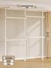 Floor-Standing Clothes Rack: Bedroom Hanger, Retractable Drying Rod, Coat & Hat Rack.