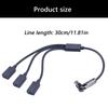 USB C 1 Male to 3 Female Splitter Data Transfer Charging 180 Degree Rotation Extender Splitter Cable for Smartphone