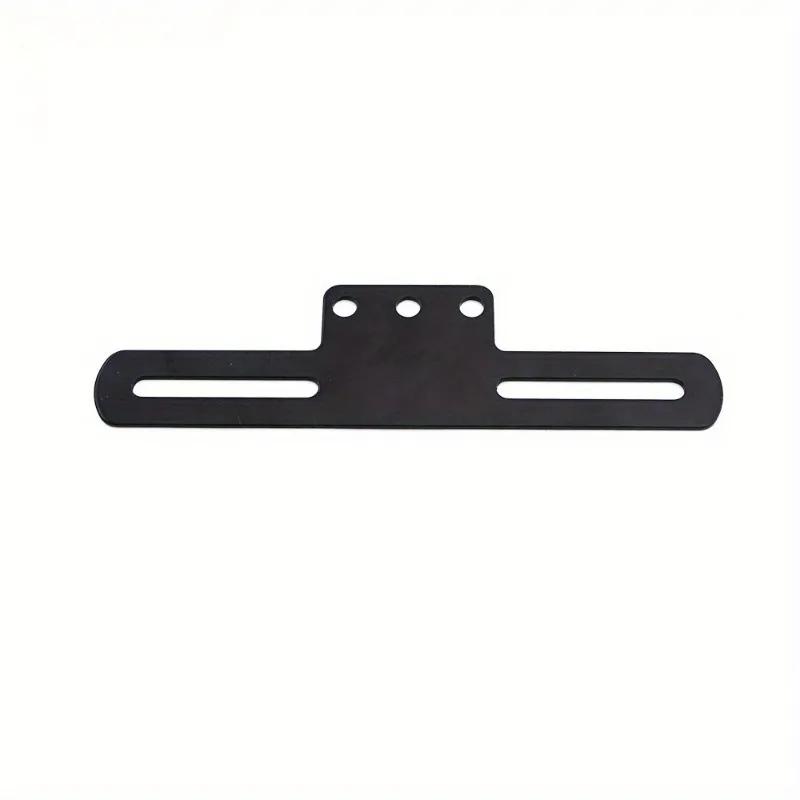 Black Chrome Universal Motorcycle License Plate Holder Bracket Supports Rear Tail Light Simple License Plate Holder